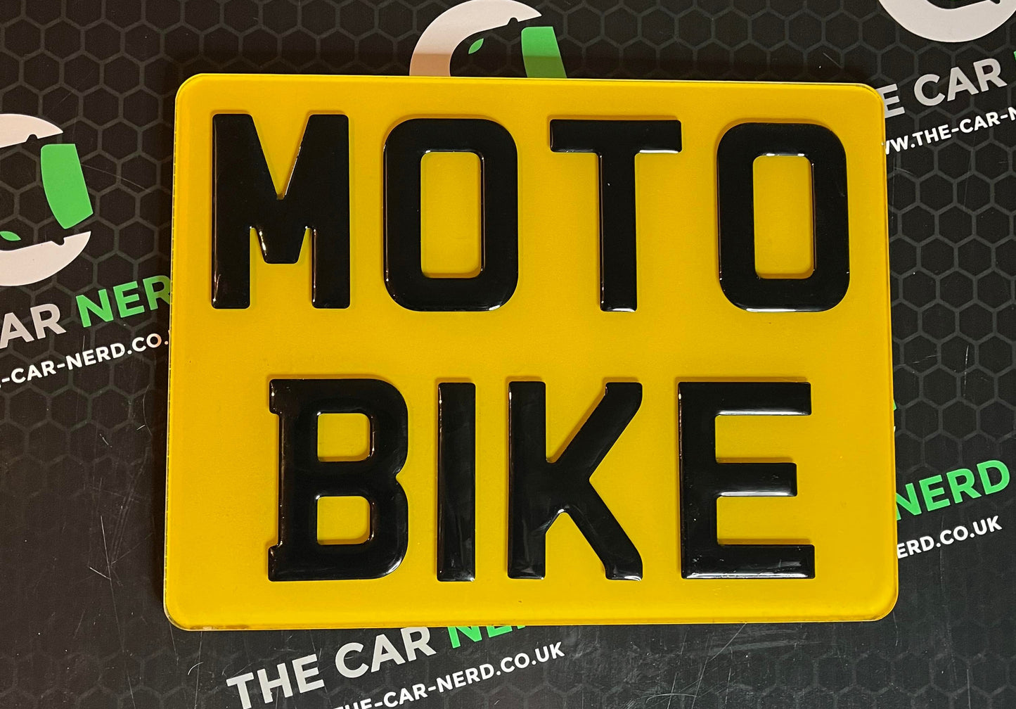 3D Gel motorbike and quadbike number plate